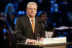 Joachim Gauck hält die Rede zur Demokratie, Foto: Stefan Hoyer